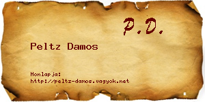 Peltz Damos névjegykártya